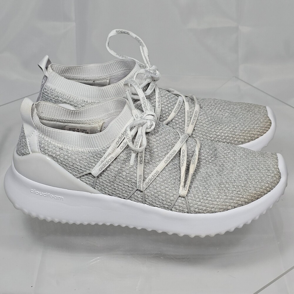 Adidas Ultimamotion Cloud Foam Gray B96476 Women 9 Knit Sock Sneakers Running